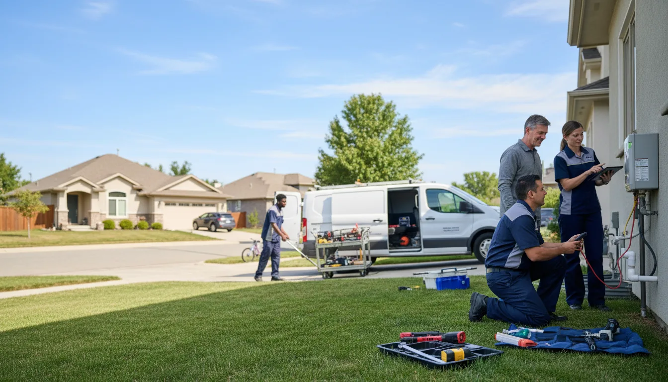 Tankless water heater service in Brandon, TX